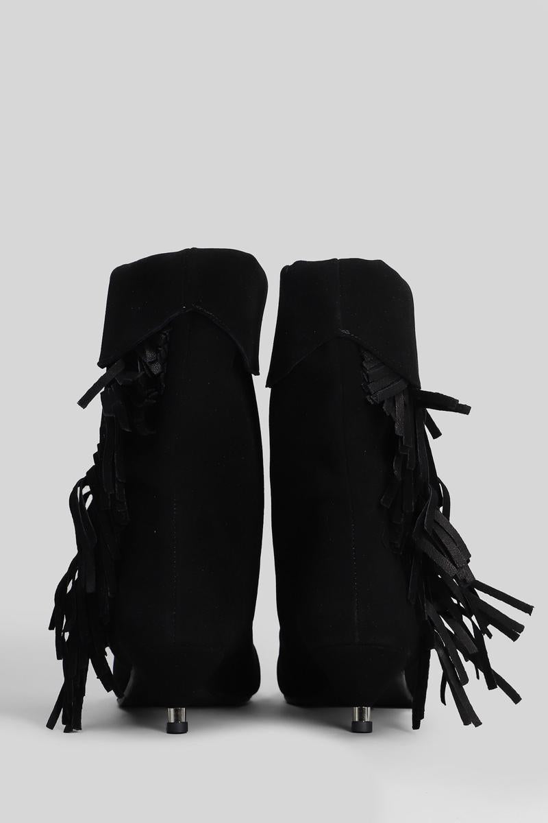 Gisel Moire Ariana Low Heels Ankle Boots