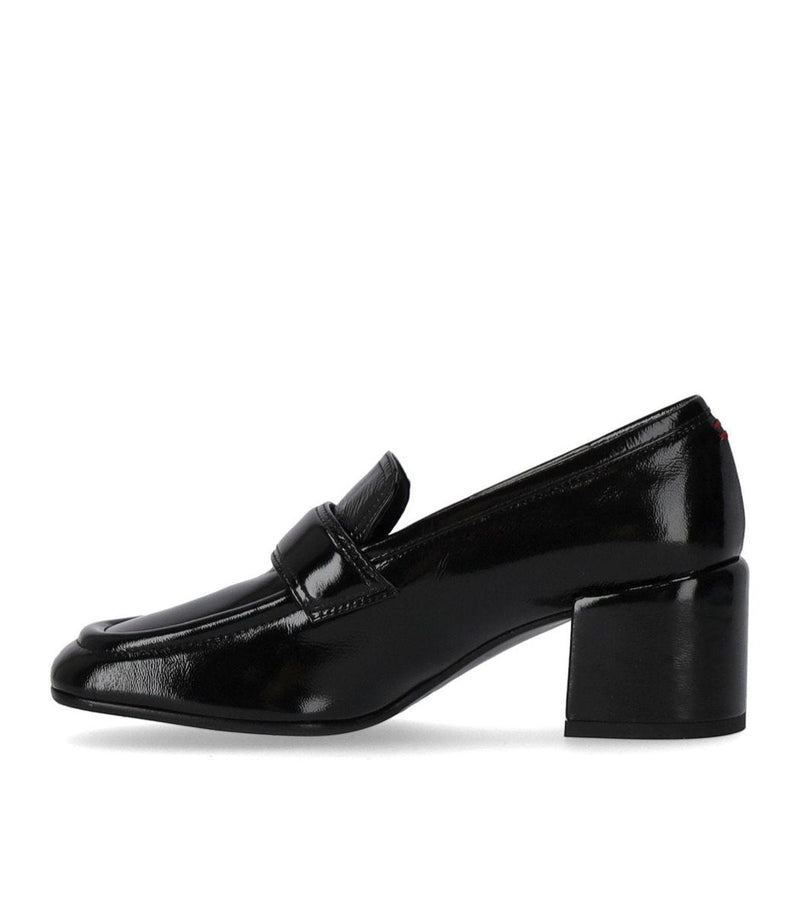 Halmanera Glaze Black Heeled Loafer
