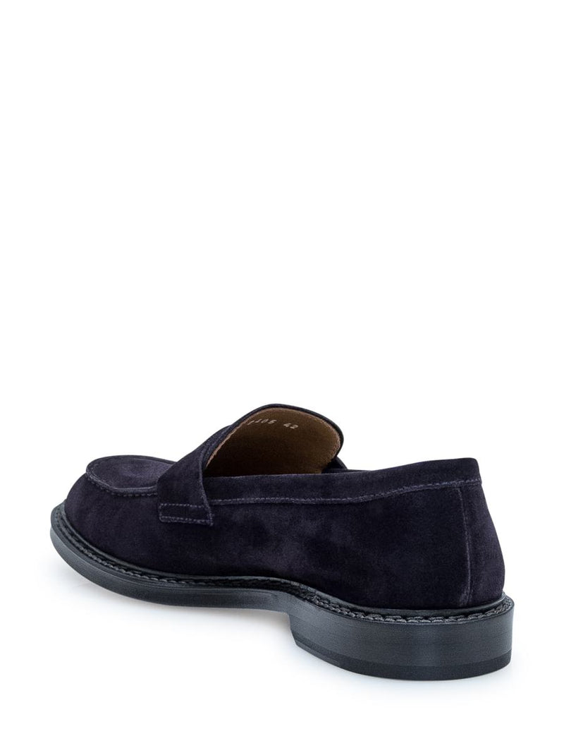 Doucal's Suede Penny Loafers