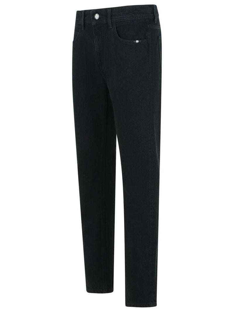 Amish 'David' Black Cotton Jeans