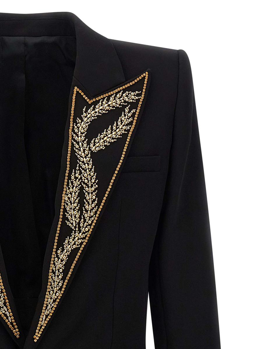 Balmain Leaf Embroidery Blazer