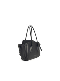 Jil Sander Small 'Voyage' Black Leather Bag