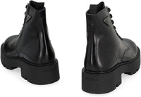 Prada Leather Lace-Up Boots