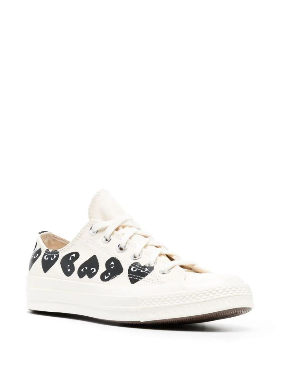 Converse X Comme Des Garçons Play Multi Heart Low Top Sneakers Shoes