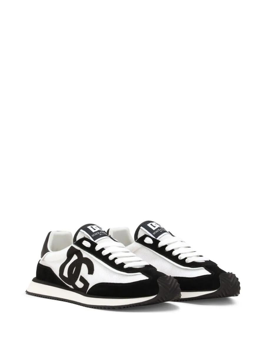 Dolce & Gabbana Suede And Mesh Dg Cushion Sneakers Shoes