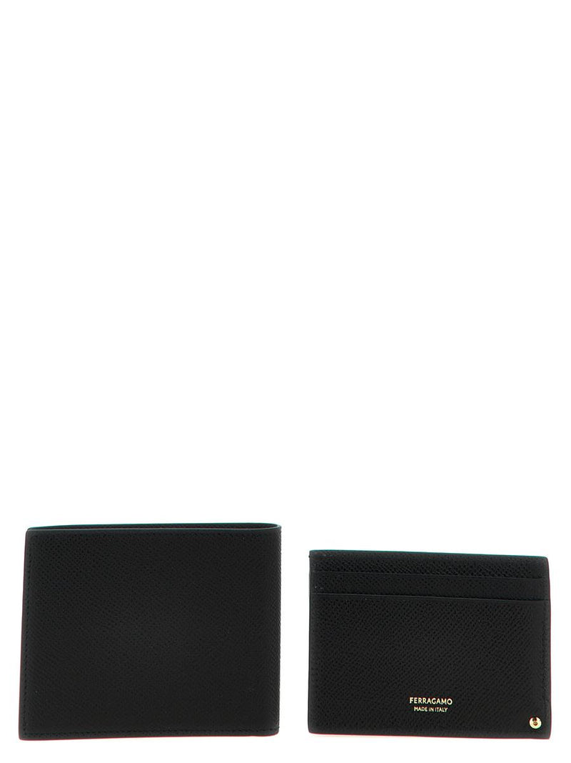 Salvatore Ferragamo 'Gancio' Wallet + Card Holder Set