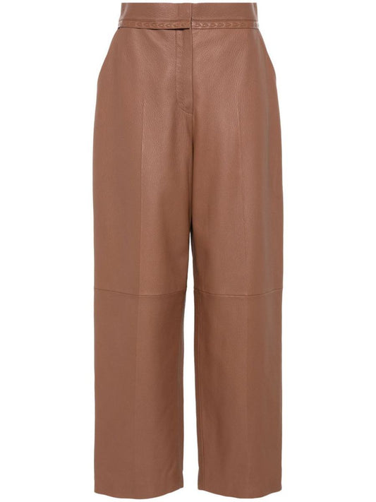 Fendi Leather Pants Clothing
