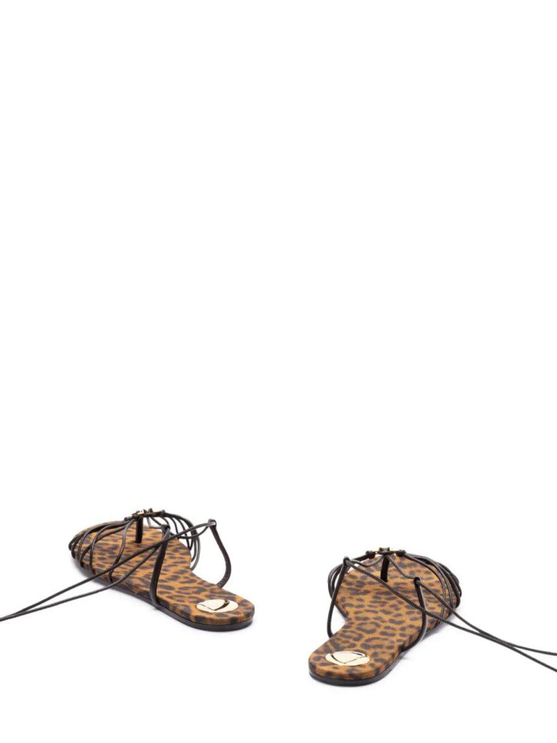 Saint Laurent Ankle Strap Babylone Flat Sandals Shoes
