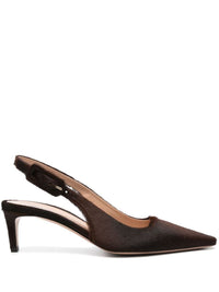 Gianvito Rossi Lindsay Pony Sling Back Shoes
