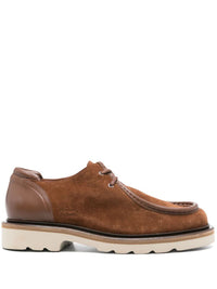 Maison Kitsuné Suede Leather Derbies Shoes