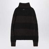 Dolce & Gabbana Striped Wool-Blend Turtleneck Sweater