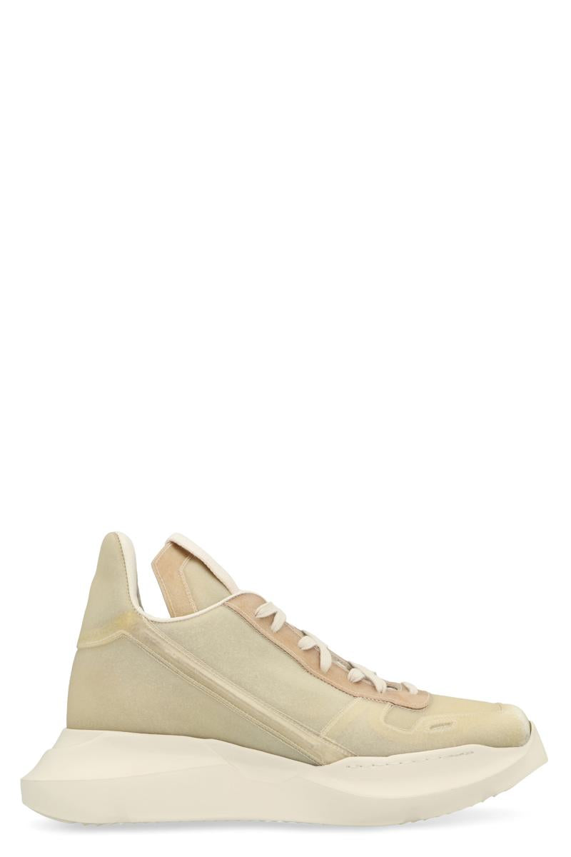 Rick Owens Geth Leather High-Top Sneakers