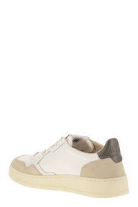 Autry Medalist Low - Leather And Suede Sneakers