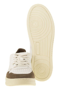 Autry Medalist Low - Sneakers In Goatskin And Suede