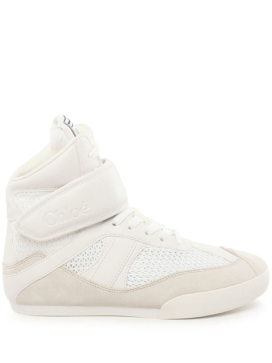 Chloé Mesh And Suede Kick High-Top Sneakers Shoes
