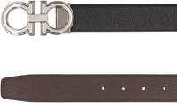 Salvatore Ferragamo Gancini Reversible Leather Belt