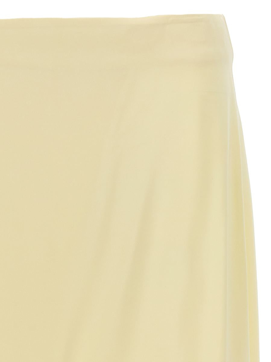 Jil Sander Satin Skirt With Side Slit
