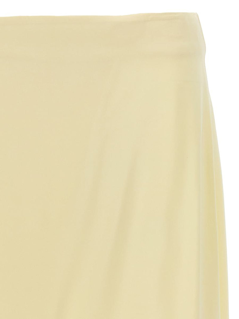 Jil Sander Satin Skirt With Side Slit