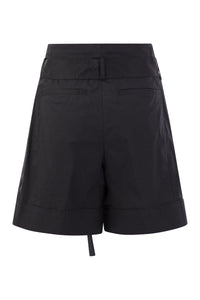 Peserico Short With Pleats And Stretch Cotton
