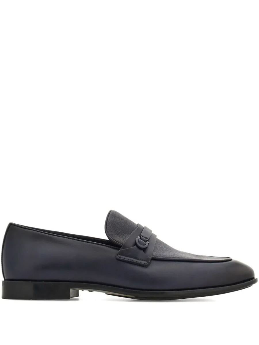 Salvatore Ferragamo Desio Shaded Leather Loafers Shoes