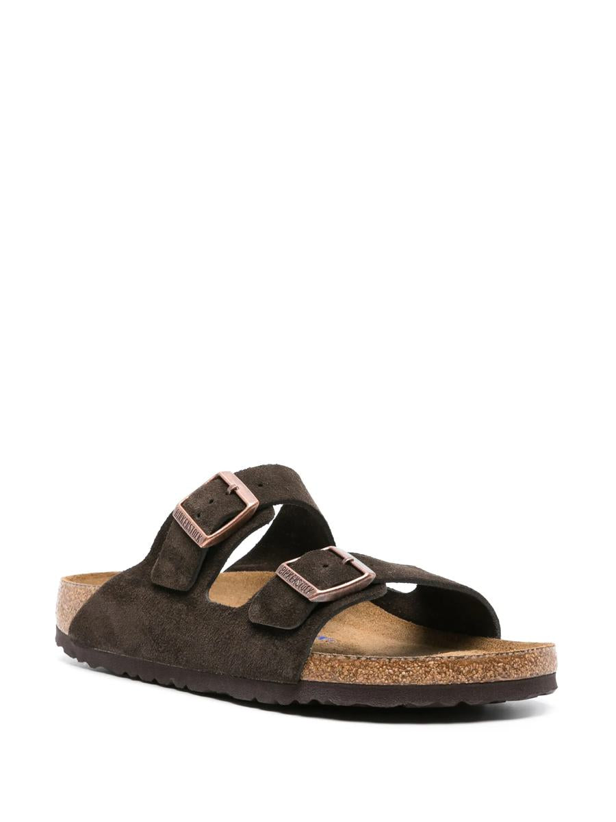 Birkenstock Arizona Sfb Mocca, Suede Leather Shoes