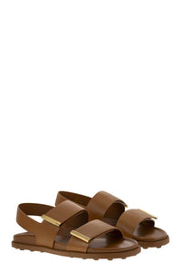 Tod'S Sandal With Two Leather Straps