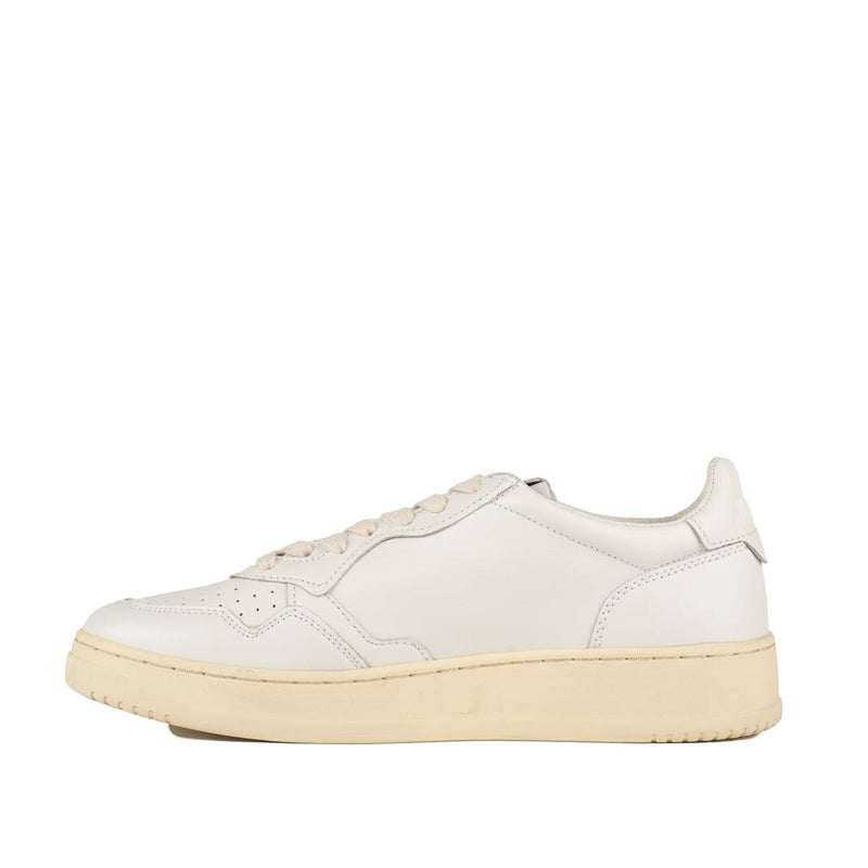 Autry Medalist Low Leather Sneakers White