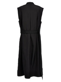 Jil Sander Two-Material Long Vest