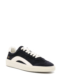 DSQUARED2 Black And White Calfskin Sneakers