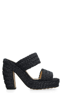 Bottega Veneta Canalazzo Raffia Mules