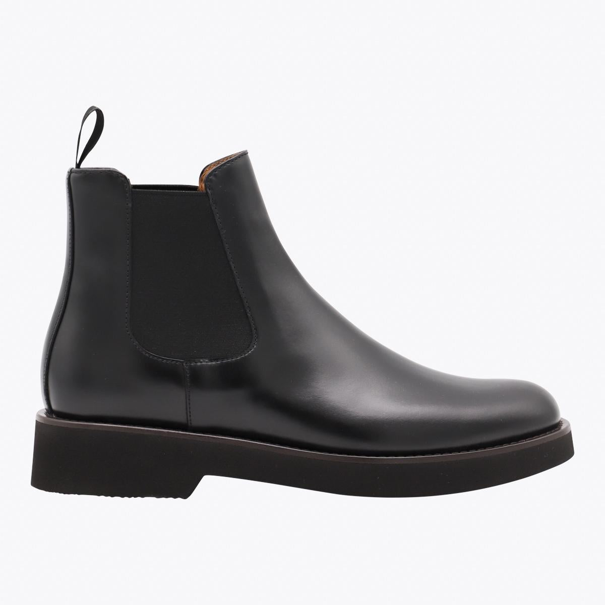 Church'S Black Leather Monmouth Boots