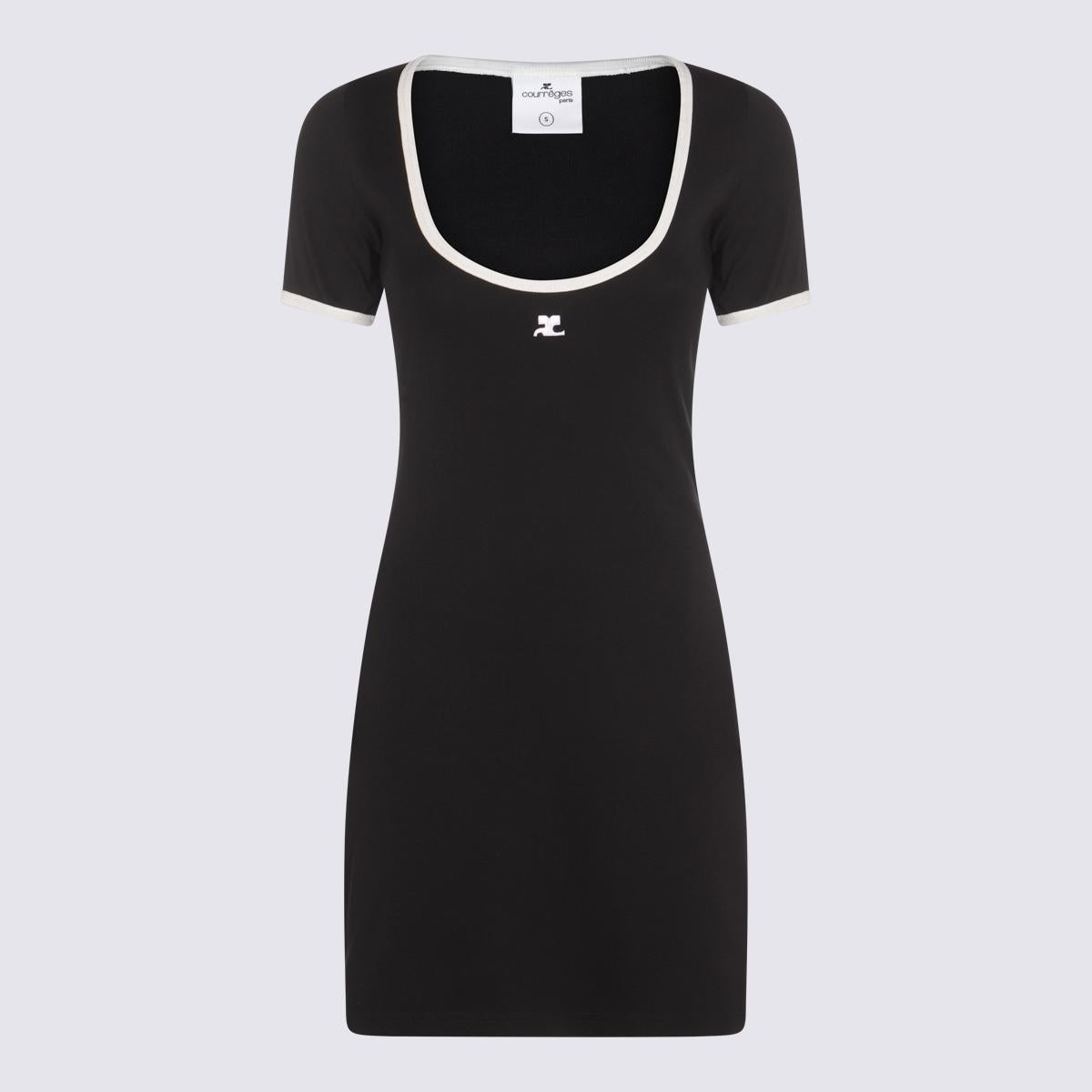 Courrèges Black Cotton Mini Dress