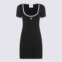 Courrèges Black Cotton Mini Dress