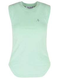 The Attico Green Cotton Tank Top