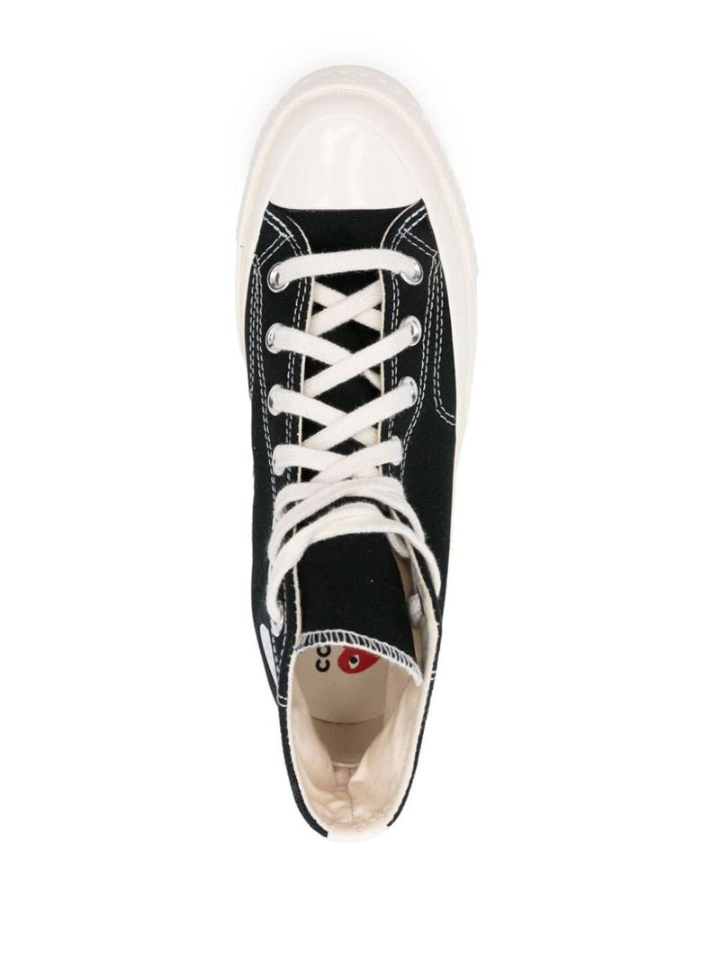 Converse X Comme Des Garçons Play Small Red Heart High-Top Sneakers Shoes