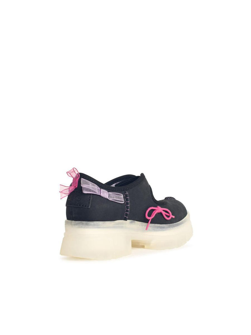 UGG 'Areum Mary Jane' Black Leather Sneakers