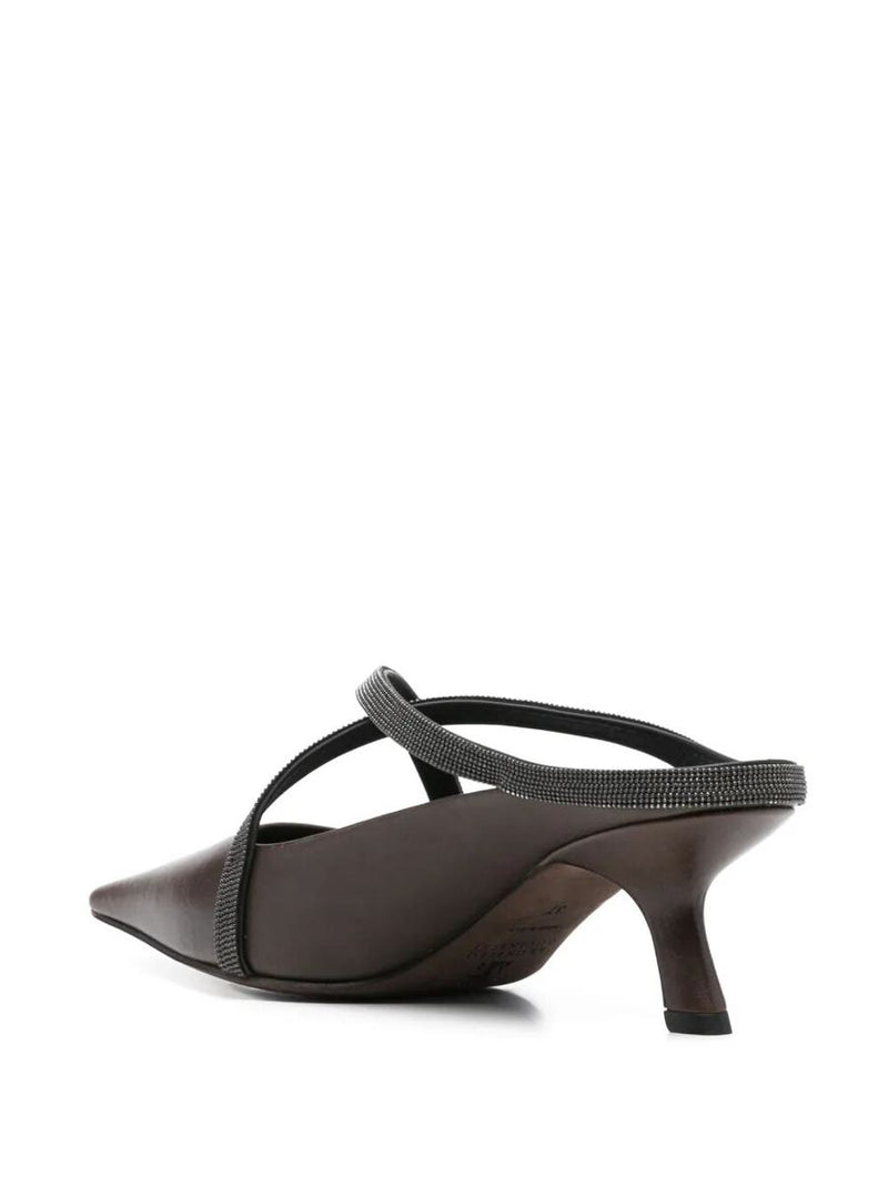 Brunello Cucinelli Square Pointed Sandals Shoes