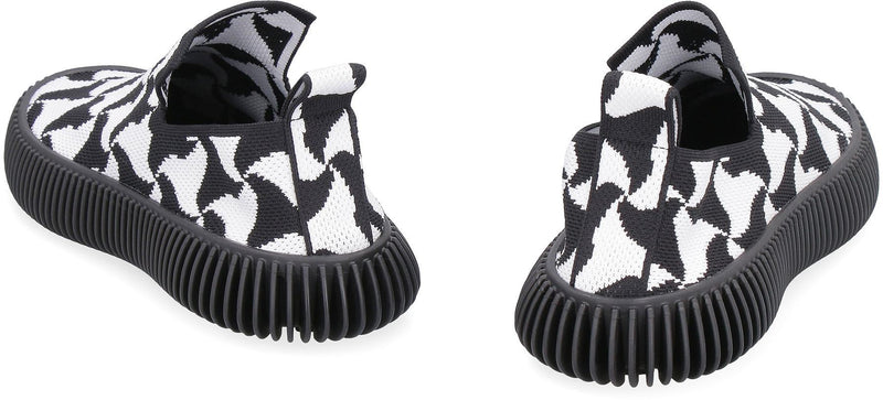 Bottega Veneta Wavy Triangle Slip-On Sneakers