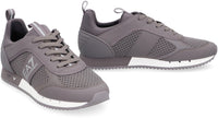 Ea7 Emporio Armani Mesh And Vegan Leather Low-Top Sneakers