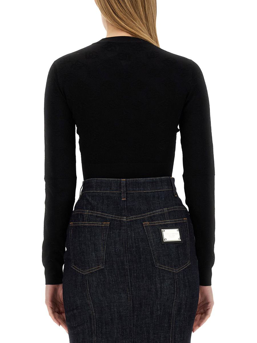 Dolce & Gabbana Jacquard Logo Jersey