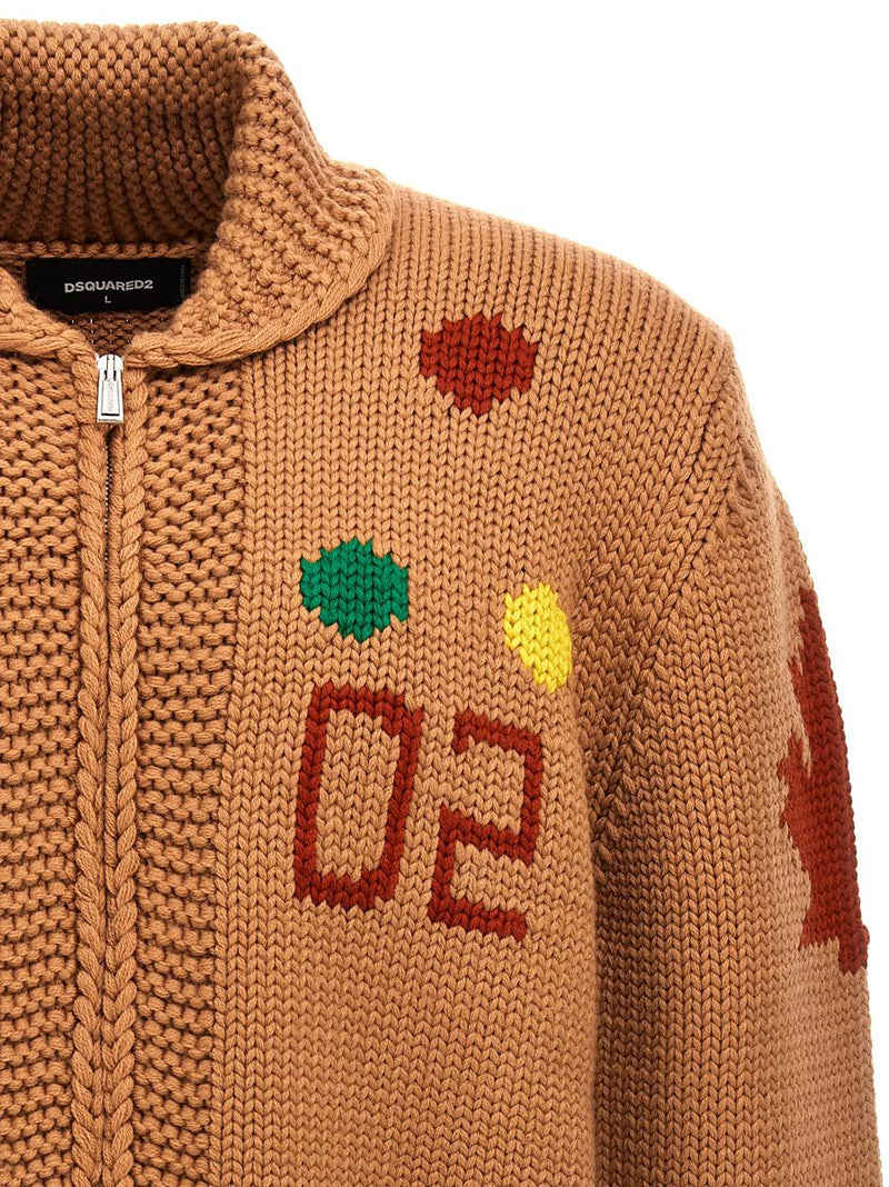 DSQUARED2 Jacquard Cardigan