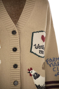 Weekend Max Mara Belgio - Over Cardigan In Wool Yarn