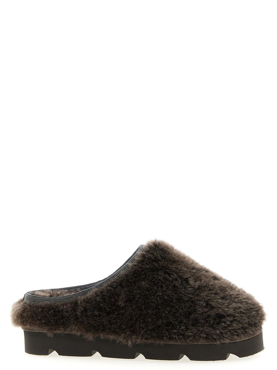 Brunello Cucinelli Monile Sherling Sabots