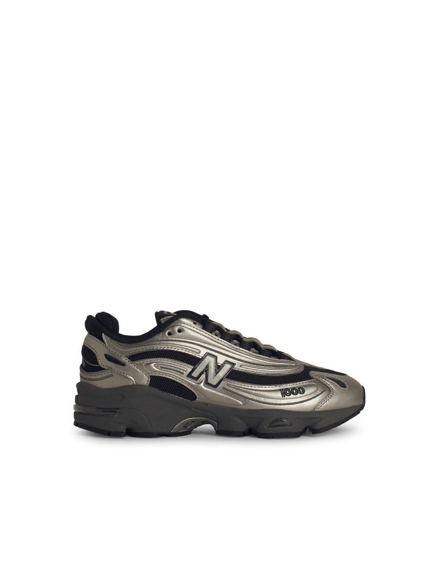 New Balance '1000' Silver Leather Blend Sneakers