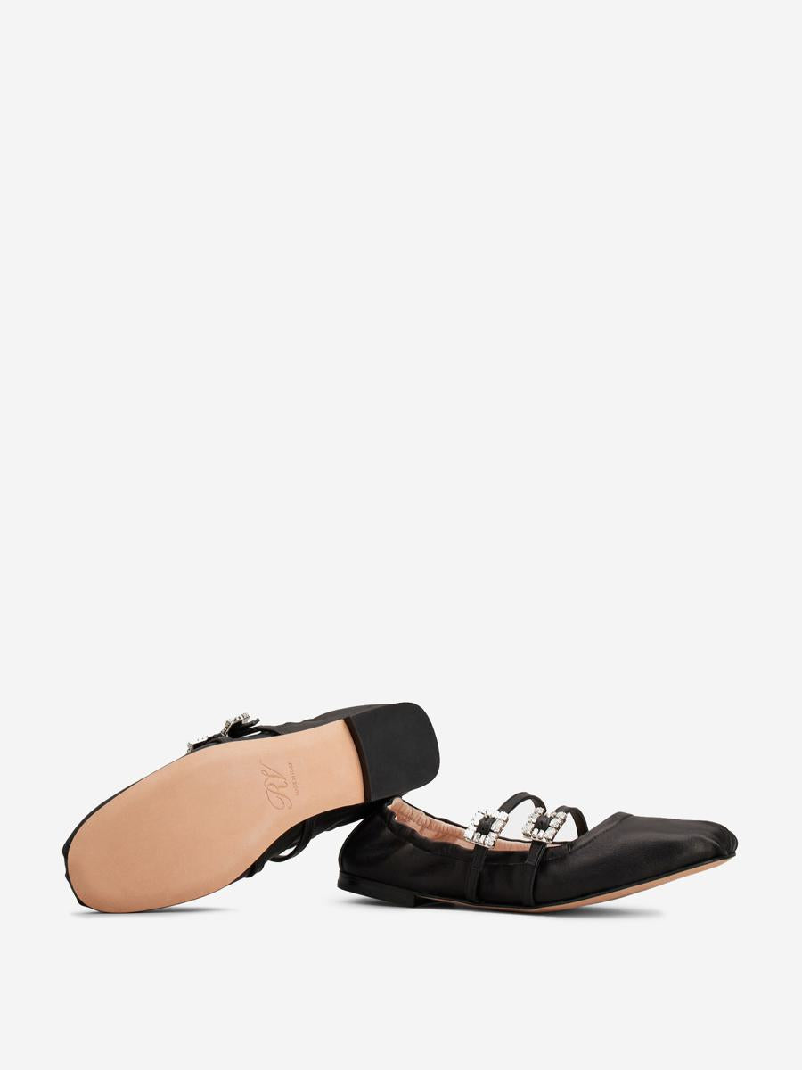 Roger Vivier Leather Ballerinas With Belt