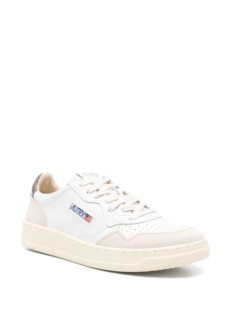 Autry 'Medalist' Sneakers In White And Grey Leather