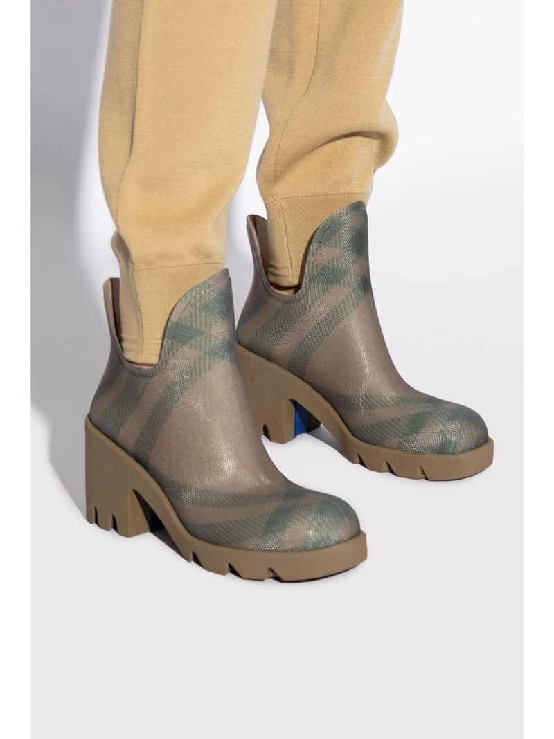 Burberry Marsh Checked Rubber Boots