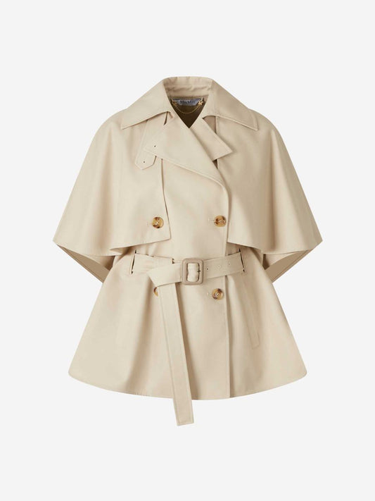 Max Mara Short Cape Trench Coat