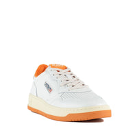 Autry Medalist Low White Leather And Amberglow Sneakers