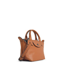 Longchamp Cashew Leather 'Xs Le Pliage Xtra' Handle Bag